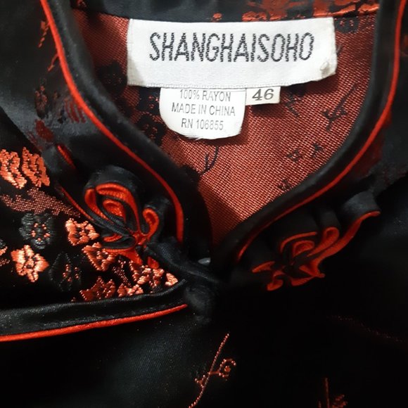 Traditional Satin Chinese Dress w/ matching purse - Picture 5 of 7